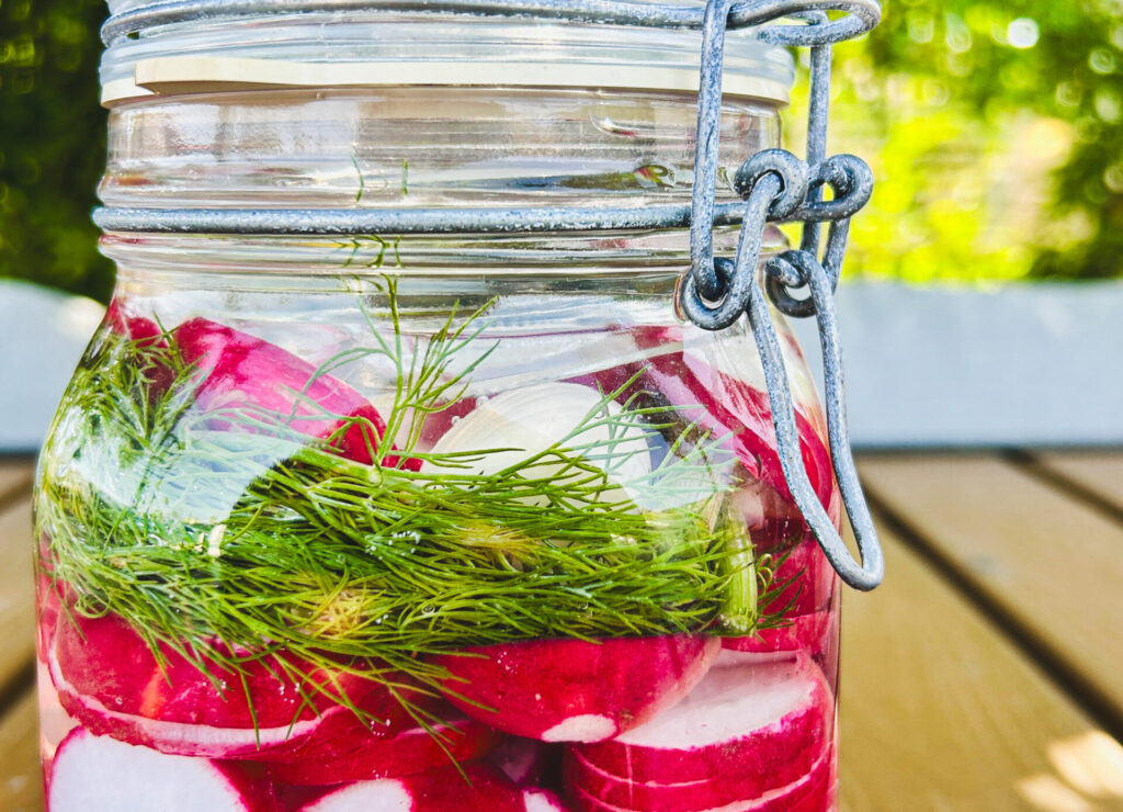 organic fermented radishes